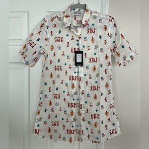 Thorsun White Fiesta shirt men’s size S NWT